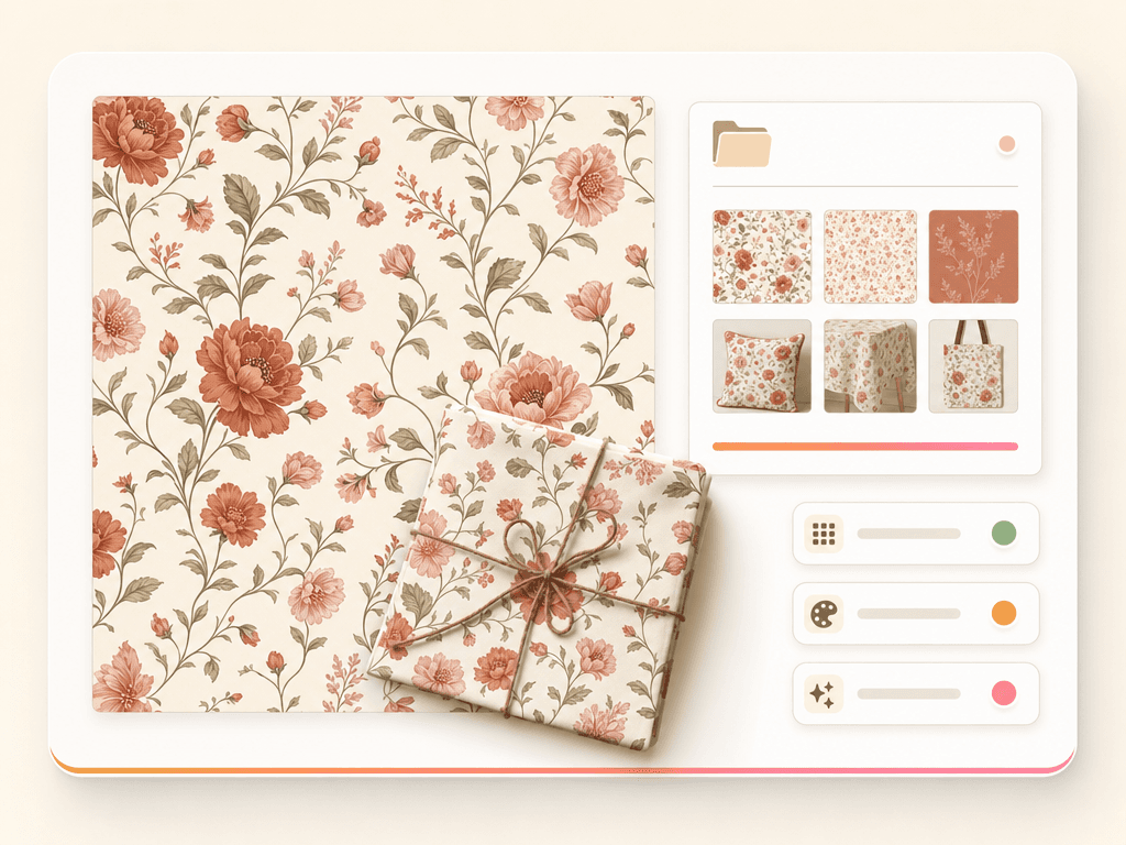 Pattern sellers use case — Repeat patterns, seamless tiles, surface designs - SEO scoped to the technical buyer language.
